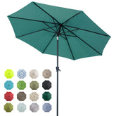 Tempera 10ft patio umbrella with auto tilt for flexible outdoor shading.