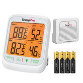 TempPro TP260B outdoor sensor with 1000 ft range for reliable patio monitoring.