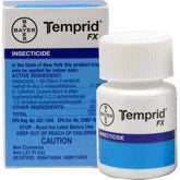 Temprid FX bottle label highlights dual-action formula for broad pest control.