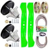 TENGMUJX 46in deck rebuild kit spindles for smooth blade rotation during mowing