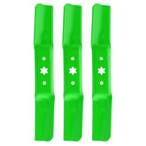 TENGMUJX 50in deck blades pack front view for efficient lawn cutting