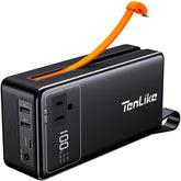 Tenlike portable power station 99.9Wh powering devices during camping