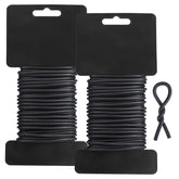 Tenn Well Garden Ties close-up with soft rubber coating protecting stems during tying.