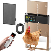 Tephrotrak automatic coop door with solar panel ensuring secure access for your flock.