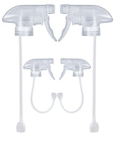 TERESRY 4-pack spray nozzle enables upside-down spraying for easy bottle use.