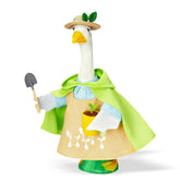 Terreva Gardener Porch Goose with green hat for easy spring dress-up in your garden.