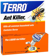 TERRO Liquid Ant Killer II gravity display with 2 oz bait stations for indoor ant control