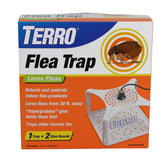 Terro T230 indoor flea trap placed in a pet-friendly living area for discreet control.