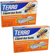 Terro T300 liquid ant bait in a 2-pack attracting foraging ants