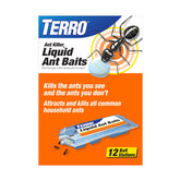 TERRO T300B bait station placed on baseboard to attract and kill indoor ants.