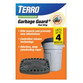 Terro Garbage Guard pod attached inside the trash can lid for discreet protection
