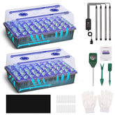 Terronix 120-cell seed starter tray with grow light for faster germination