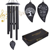 TESECU wind chimes outdoors delivering a deep tone for garden ambiance