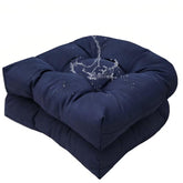TESICA outdoor seat cushions navy blue set of 2 for 18 by 18 inch chairs
