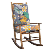 TESICA floral rocking chair seat cushion adds plush comfort to indoor chairs