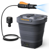 Teslong portable electric pressure washer foldable design for easy car trunk storage
