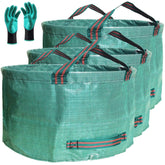 Tespher 3-pack 46-gallon bags stand upright for easy filling