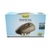 TetraPond De-Icer maintains an ice-free area for gas escape in winter.
