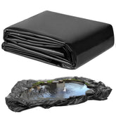 Tezhile TezhiIe pond liner 13x17ft laid in a garden pond for durable containment