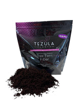 Tezula Plants gritty tree fern fiber bag for debris-free orchid repotting.