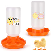 TGEYD chick feeder 1L assembly with 8 ports for efficient feeding.