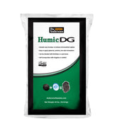 The Andersons Humic DG bag on a shelf signals high-quality soil amendment.