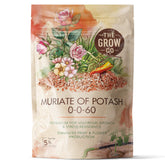 The Grow Co Muriate of Potash bottle with label boosts potassium for thriving turf