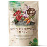 The Grow Co Triple Super Phosphate bottle supports stronger roots and better nutrient uptake.