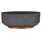 The HC Capri Bowl in concrete look, 8x8, ideal for indoor succulents