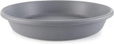 The HC Companies flower pot saucer 21-inch round tray protects surfaces from excess water.