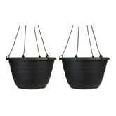 The HC Companies Wrapt hanging planter with textured wrap for stylish indoor decor