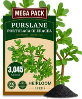 The Lucky Stars green purslane seeds packaging close-up, moisture-sealed for freshness.