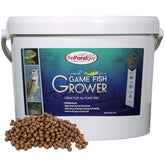The Pond Guy Game Fish Grower bag front shows premium formula for strong growth.
