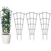 Thealyn 4-pack 43in metal trellis supports vertical growth for potted plants