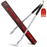 TheDOM 24inch BBQ Tongs long reach for safe grilling and precise flipping.