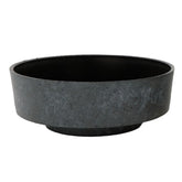 The HC Companies Capri Bowl with succulents in faux concrete color for indoor displays.