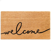 Theodore Magnus door mat close-up shows natural coir fibers with dirt-trapping action.