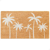 THEODORE MAGNUS door mat close-up shows natural coir fibers trapping dirt effectively