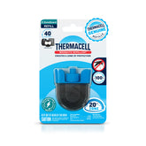 Thermacell rechargeable refill cartridge creates a 20ft zone outdoors.