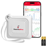 ThermoPro TP351 remote sensor shows precise temperature and humidity readings.