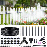 Thiswing 100ft 360-degree brass misting nozzles water plant roots with precision.