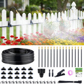 Thiswing 360° adjustable nozzle cluster delivers targeted root watering in the garden.