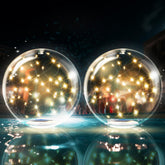 TIALLY Fairy Floating Pool Light 14-inch glowing ball on water enhances pool party ambiance.