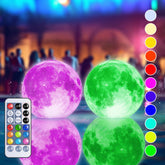 TIALLY Floating Pool Lights with full moon design glow on water for ambient evenings