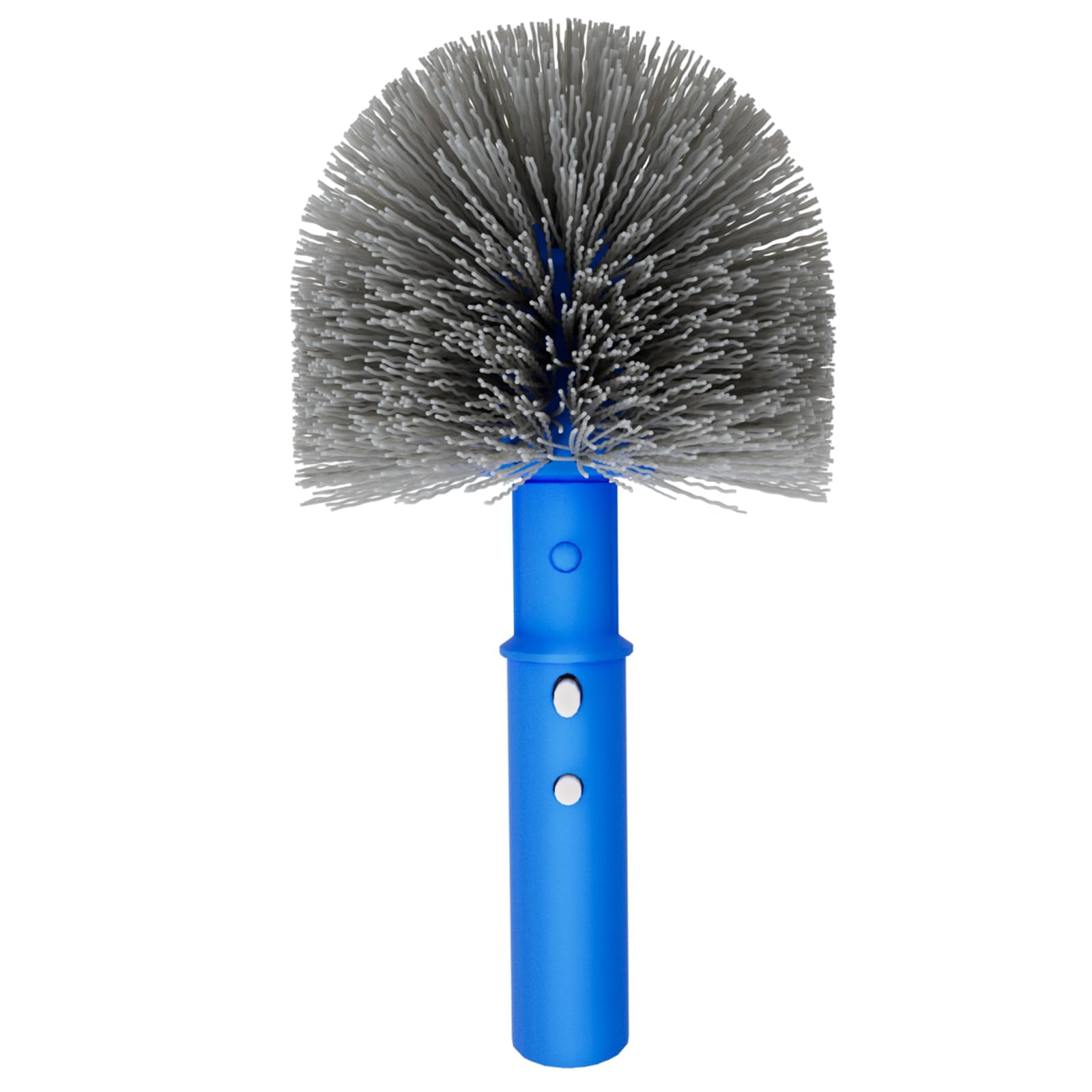 TidyMister small round brush head for tight pool corners with a flexible round design.