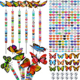 The Tigeen butterfly garden stake kit creates a durable outdoor decorative centerpiece.
