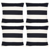 Tiggell waterproof striped pillow cover 18x18, ideal for outdoor cushions in rain.