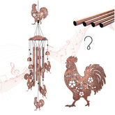TIGGSY chicken wind chime for outdoor gardens with gentle melodies.