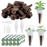 Tigvio 125 Piece Hydroponic Pods Kit with grow sponges for easy seed starting