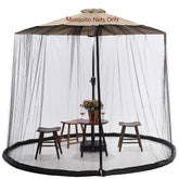 Tiimmgaal 9ft mosquito net over umbrella bottom weight keeps net stable outdoors.